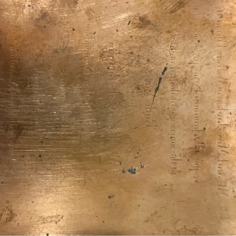 Tiffany & Co Reverse Etched Copper Invitation Plate - Picture 5 of 7